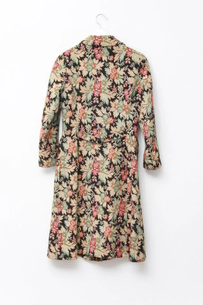 0600_VINTAGE JACQUARD FLORAL GOBELIN PRINTED COAT