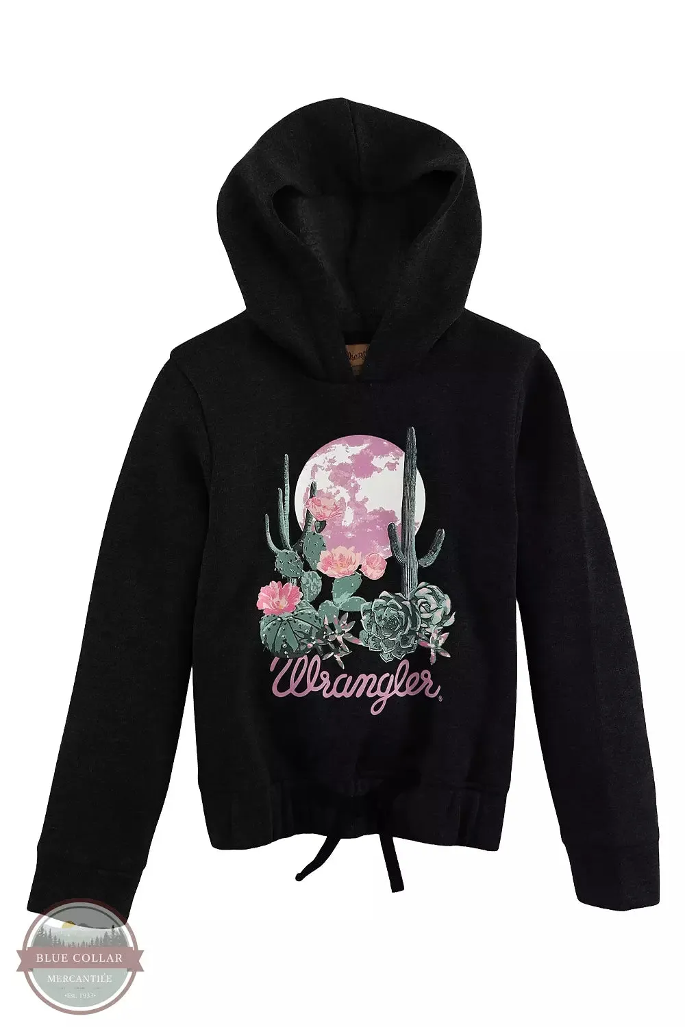 112335300 Graphic Cinched Hoodie Sweatshirt