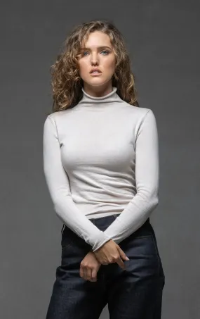 14GG COTTON SILK TURTLENECK