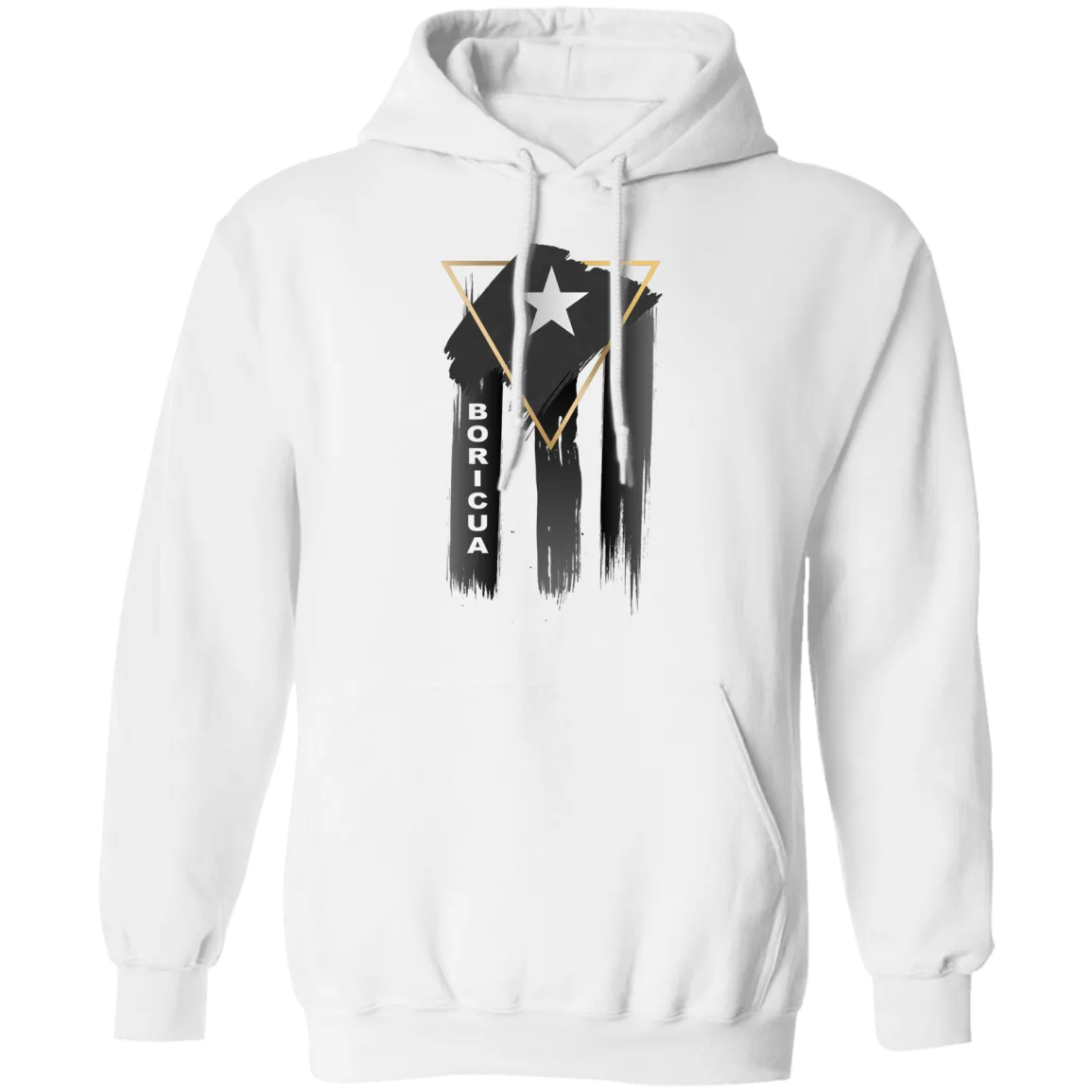 Abstract Boricua Black Flag Hoodie