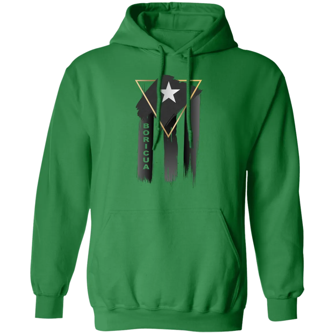 Abstract Boricua Black Flag Hoodie