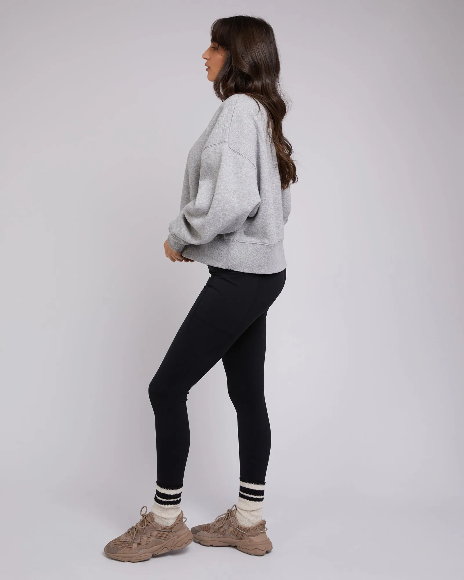 Active Tonal Sweater Grey Marle