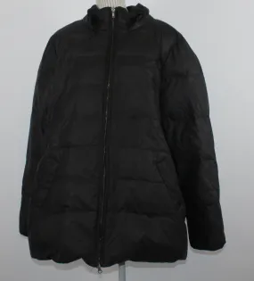 AE METALLIC BLACK WINTER COAT MENS APPROX 2XL EUC/VGUC