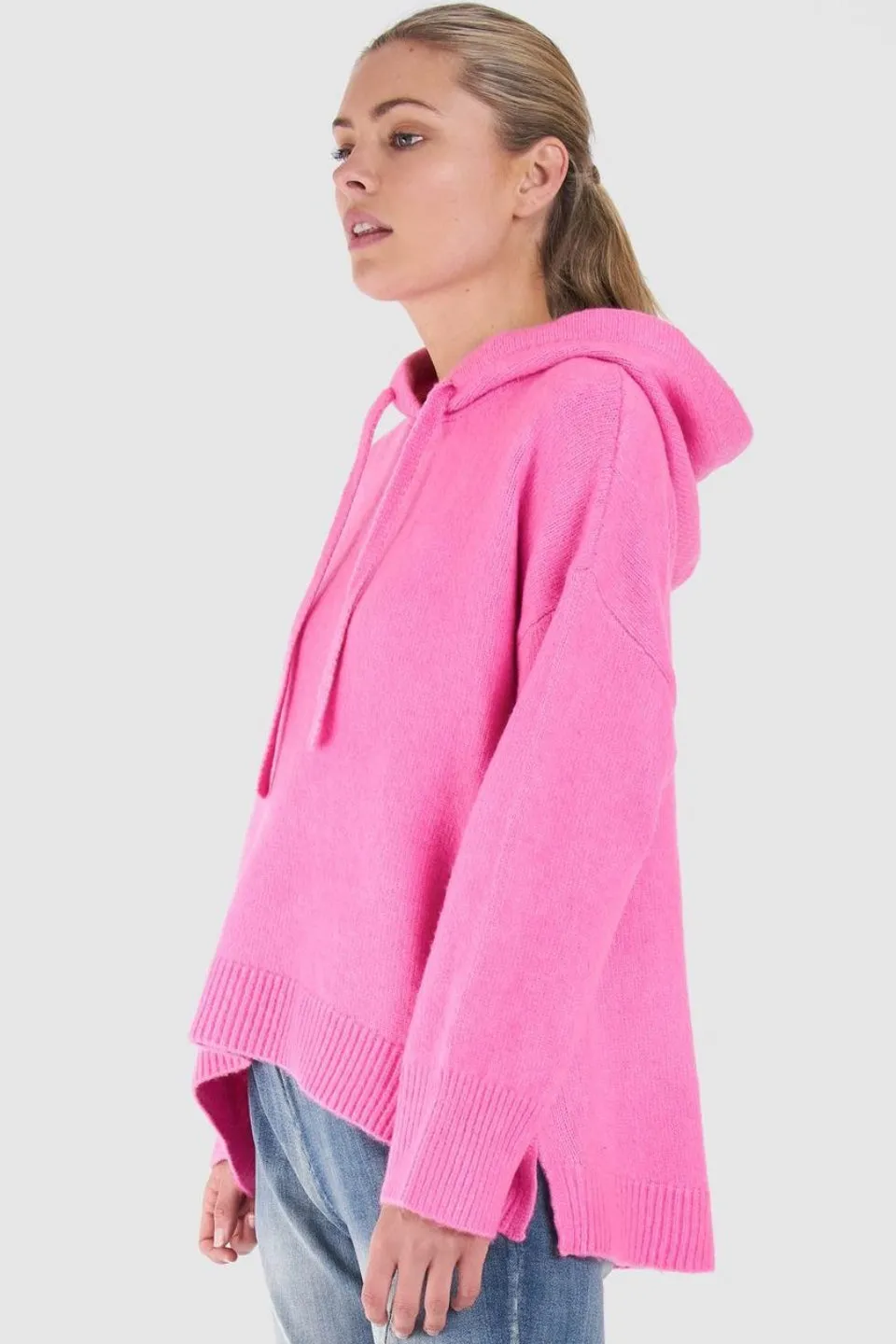 Alana Orchid Pink Knit Hoodie