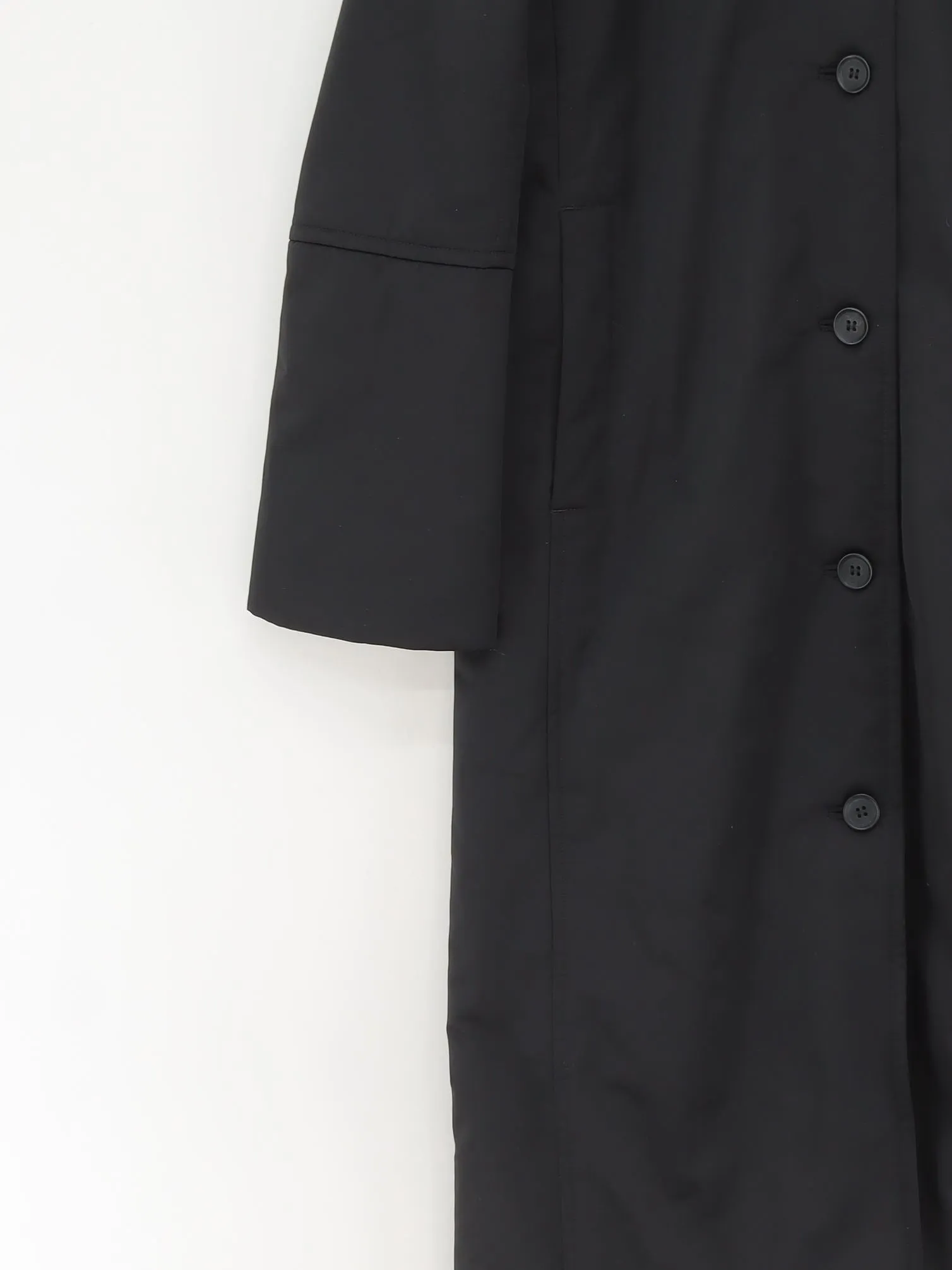 & Other Stories Women's Coat UK 10 Black Polyester with Viscose