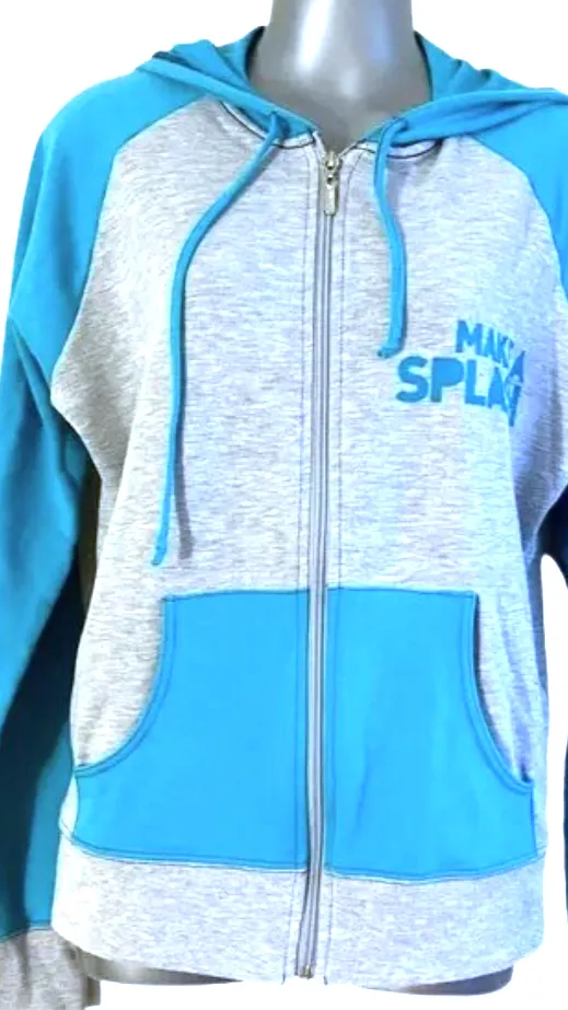 Aqua Instructor Zip Up Hoodie