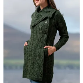 Aran Button Cardigan Coat [3 Colors]