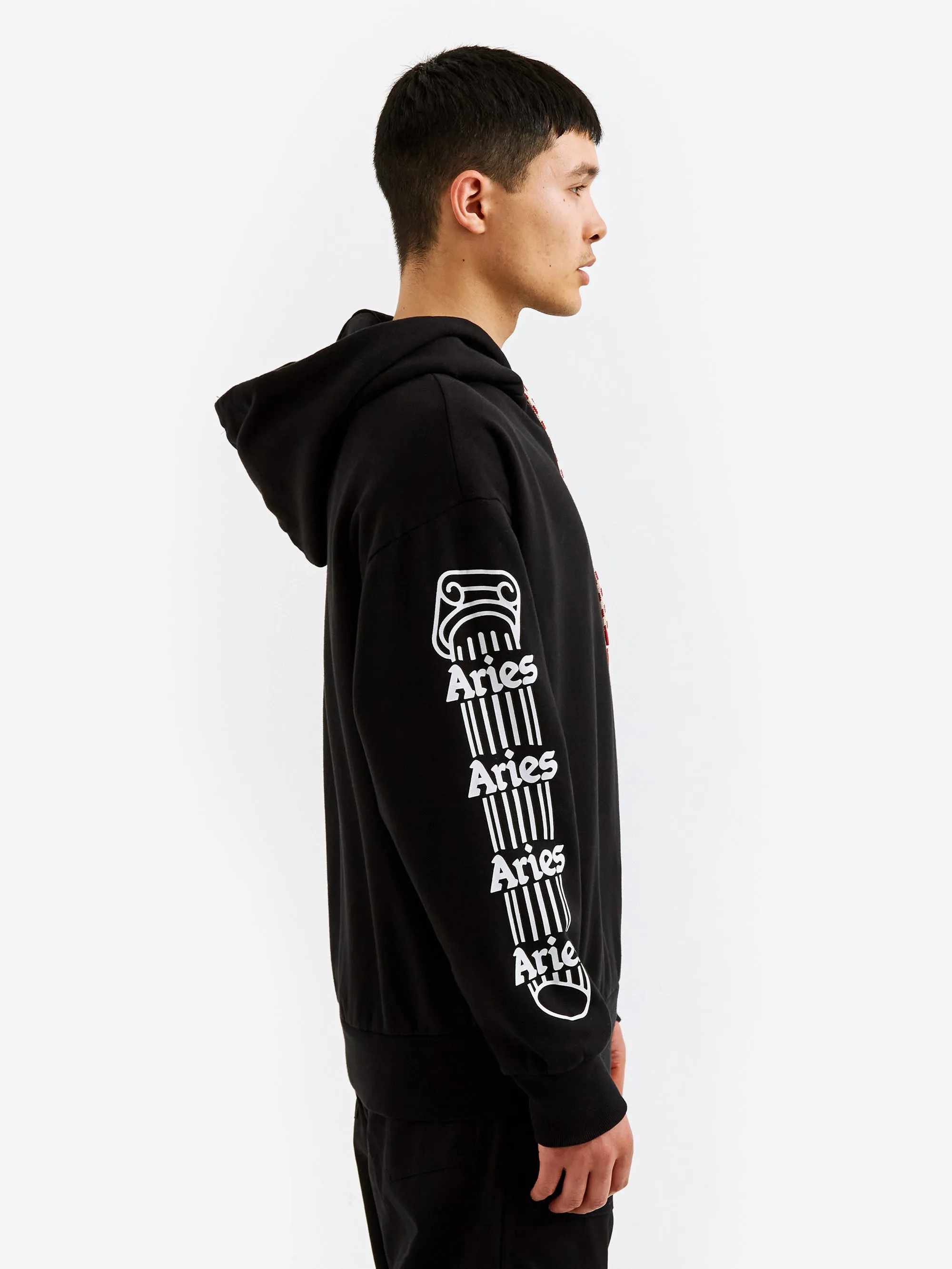 Aries Column Hoodie - Black