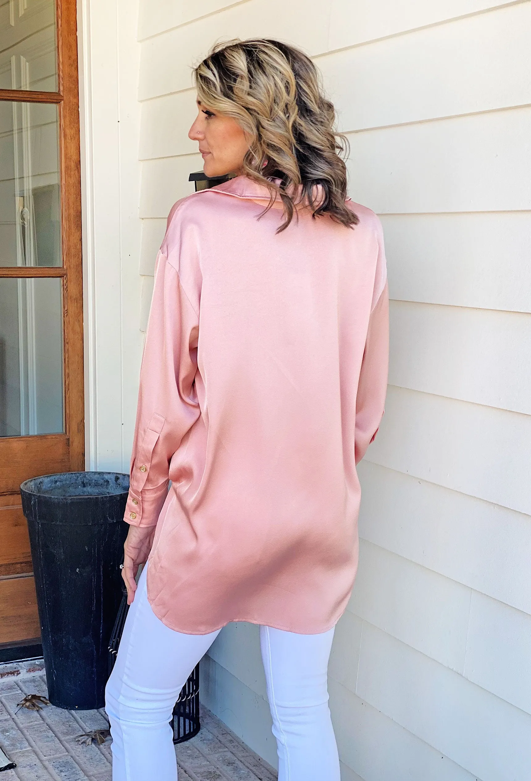 Aubrie Tunic Top in Peach