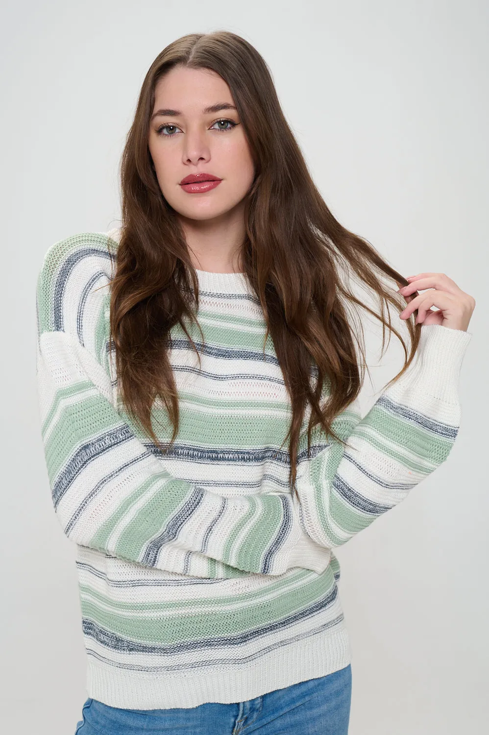 Aurora Meadow Striped Sweater