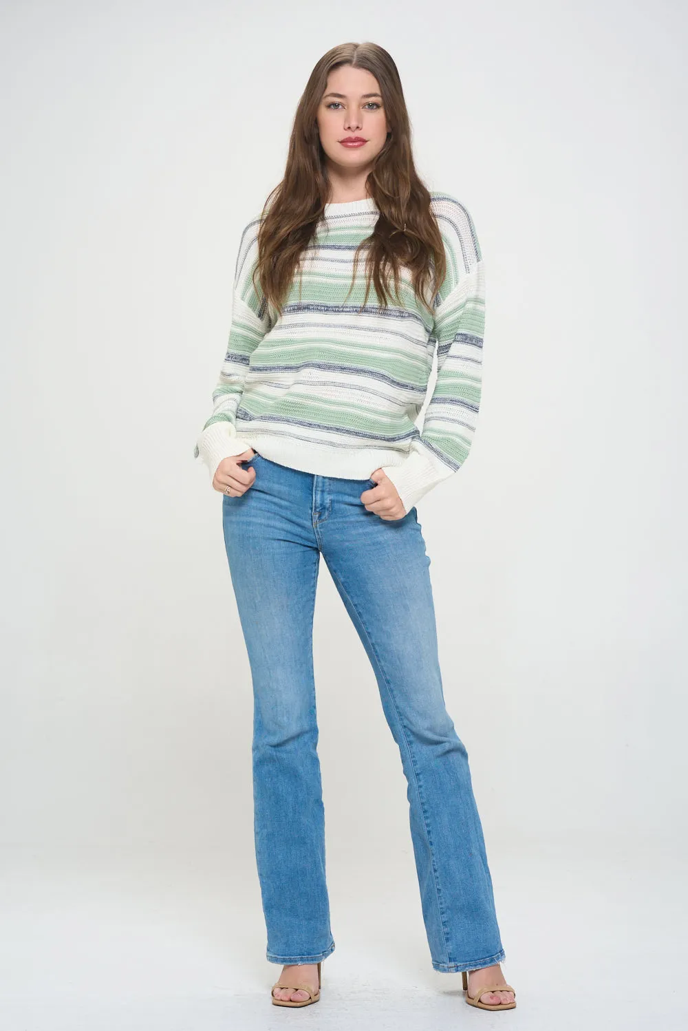 Aurora Meadow Striped Sweater