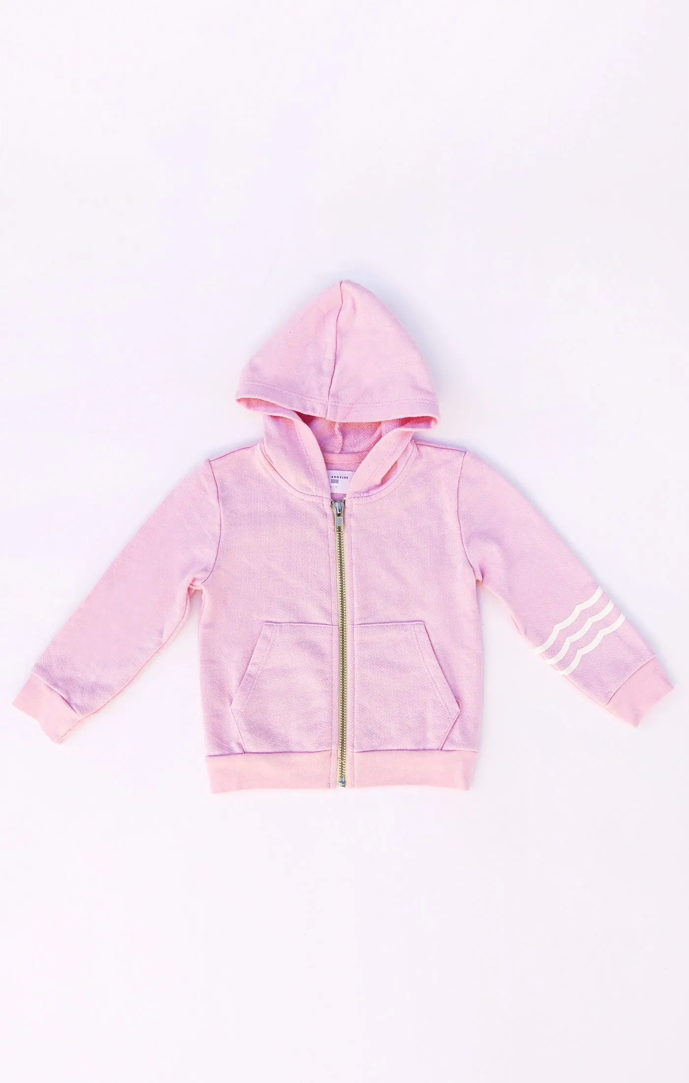 Baby Coastal Waves Zip Hoodie - Seashell