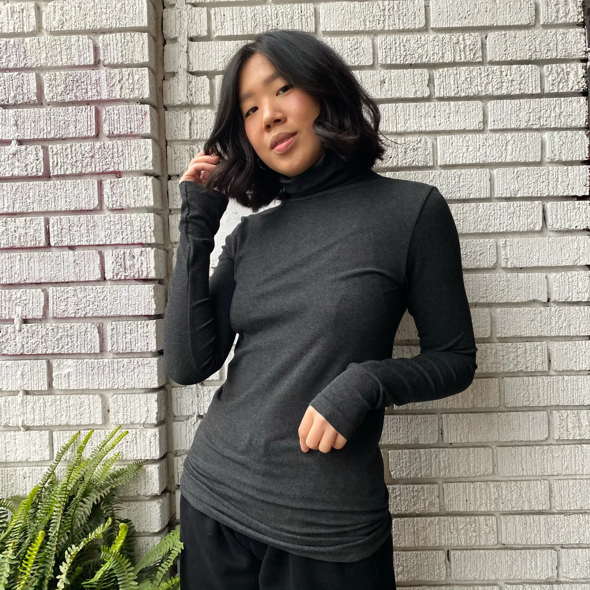 Bamboo Turtleneck Top