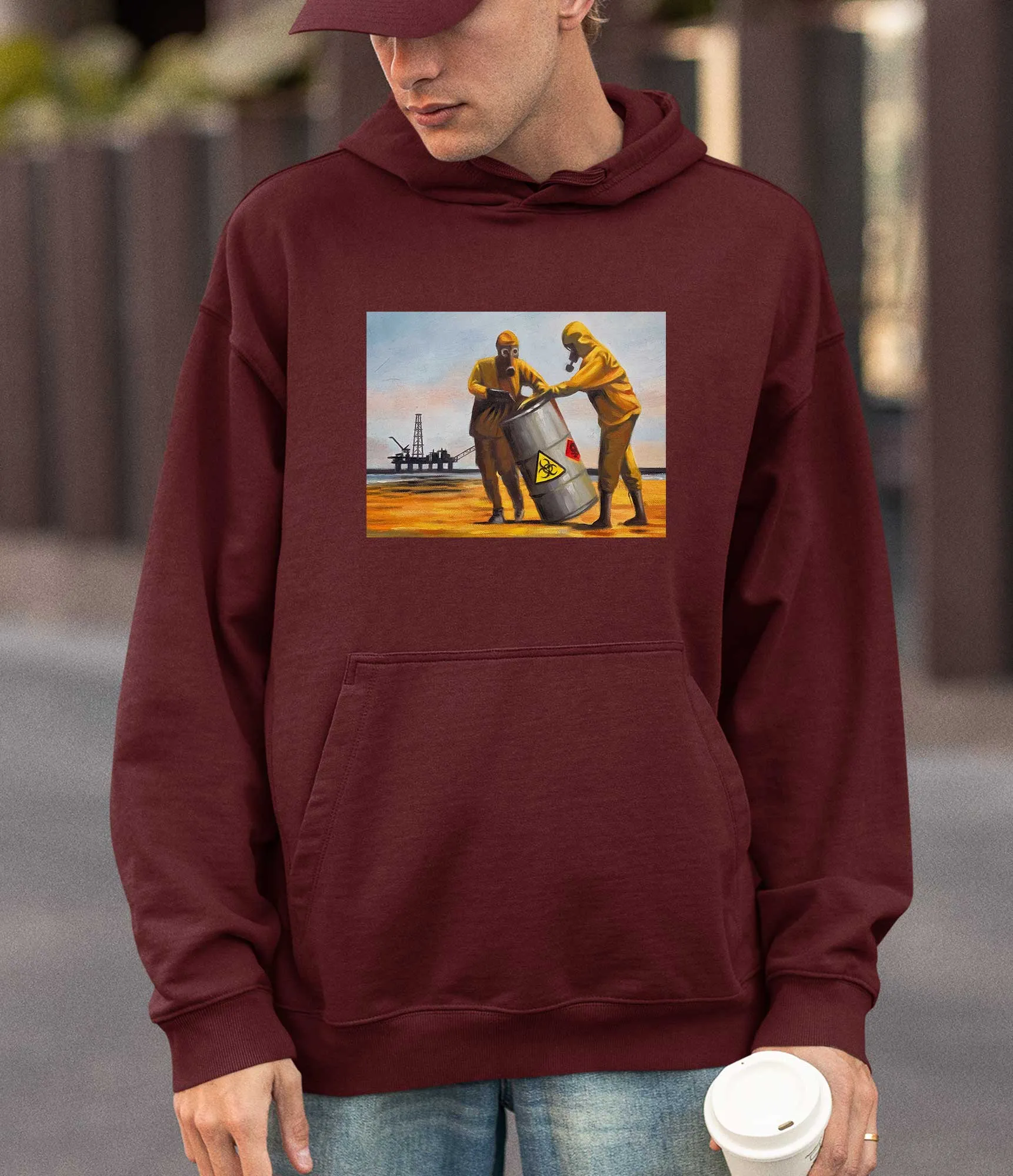 Banksy Hoodie - Beach Clean up