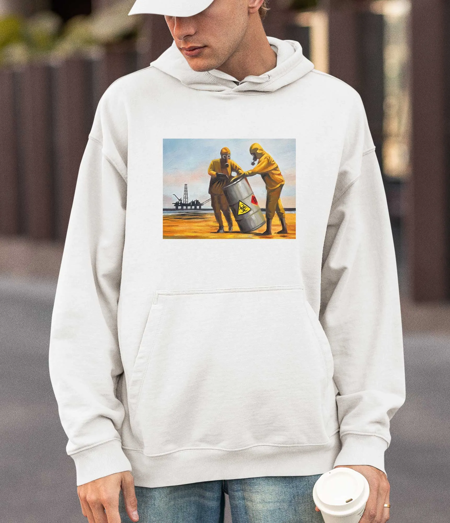 Banksy Hoodie - Beach Clean up