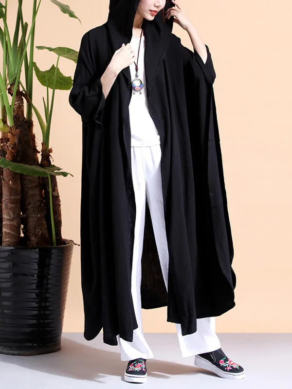 Batwing-sleeves Loose Cape Coat