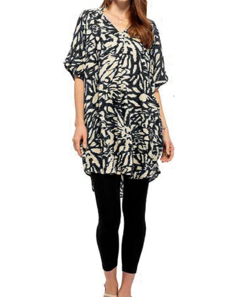 Black Ikat Amazing Tunic