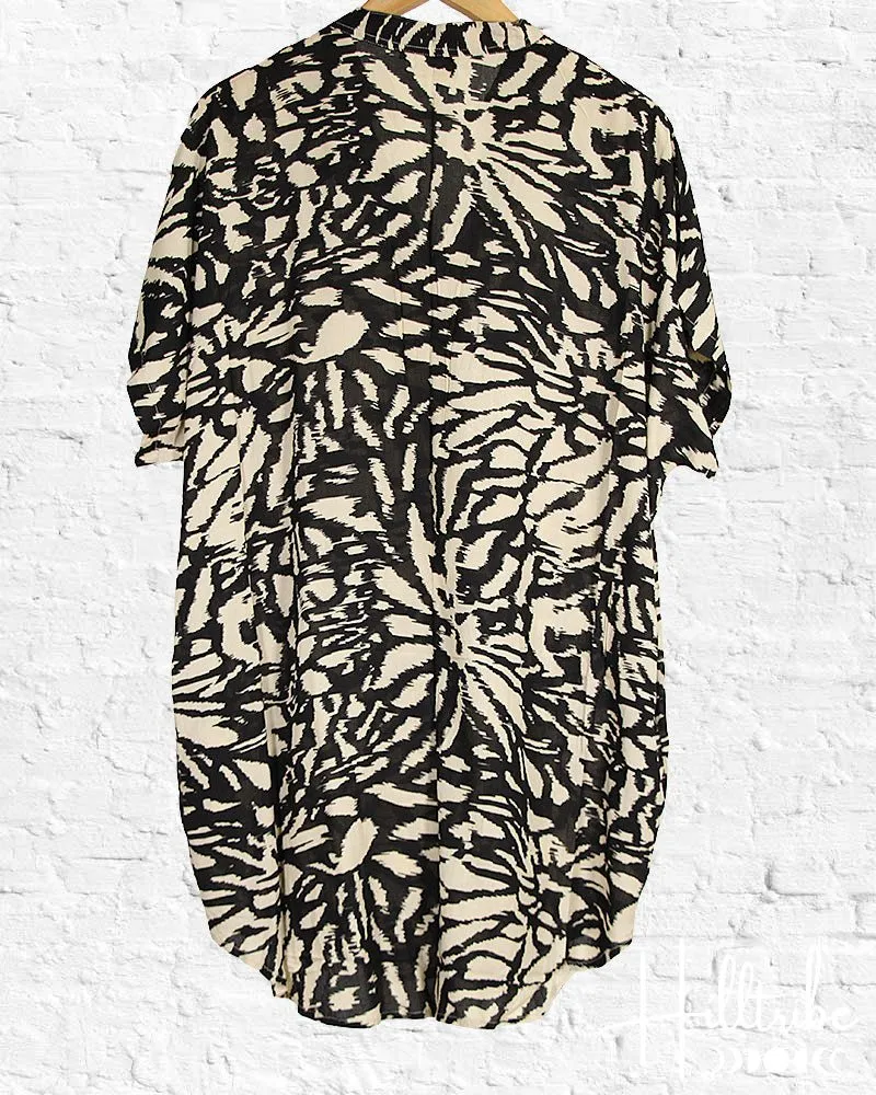 Black Ikat Amazing Tunic