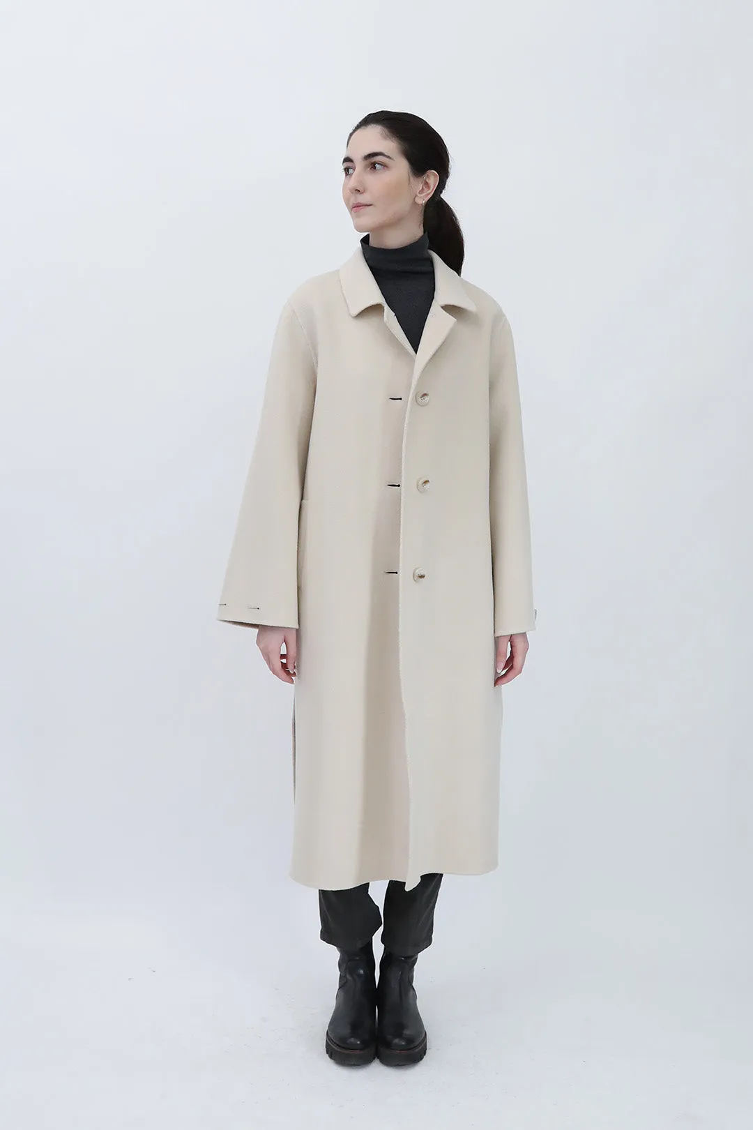 BLYTHE LONG COAT IN DOUBLE-FACE CASHMERE WOOL