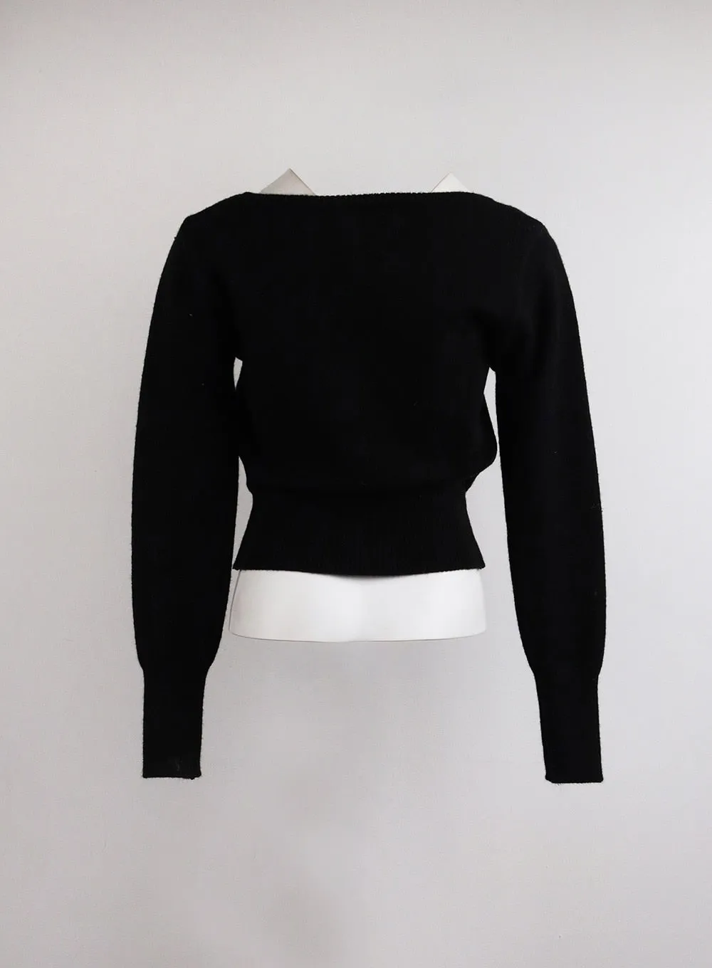 Boat Neck Knit Sweater OJ422