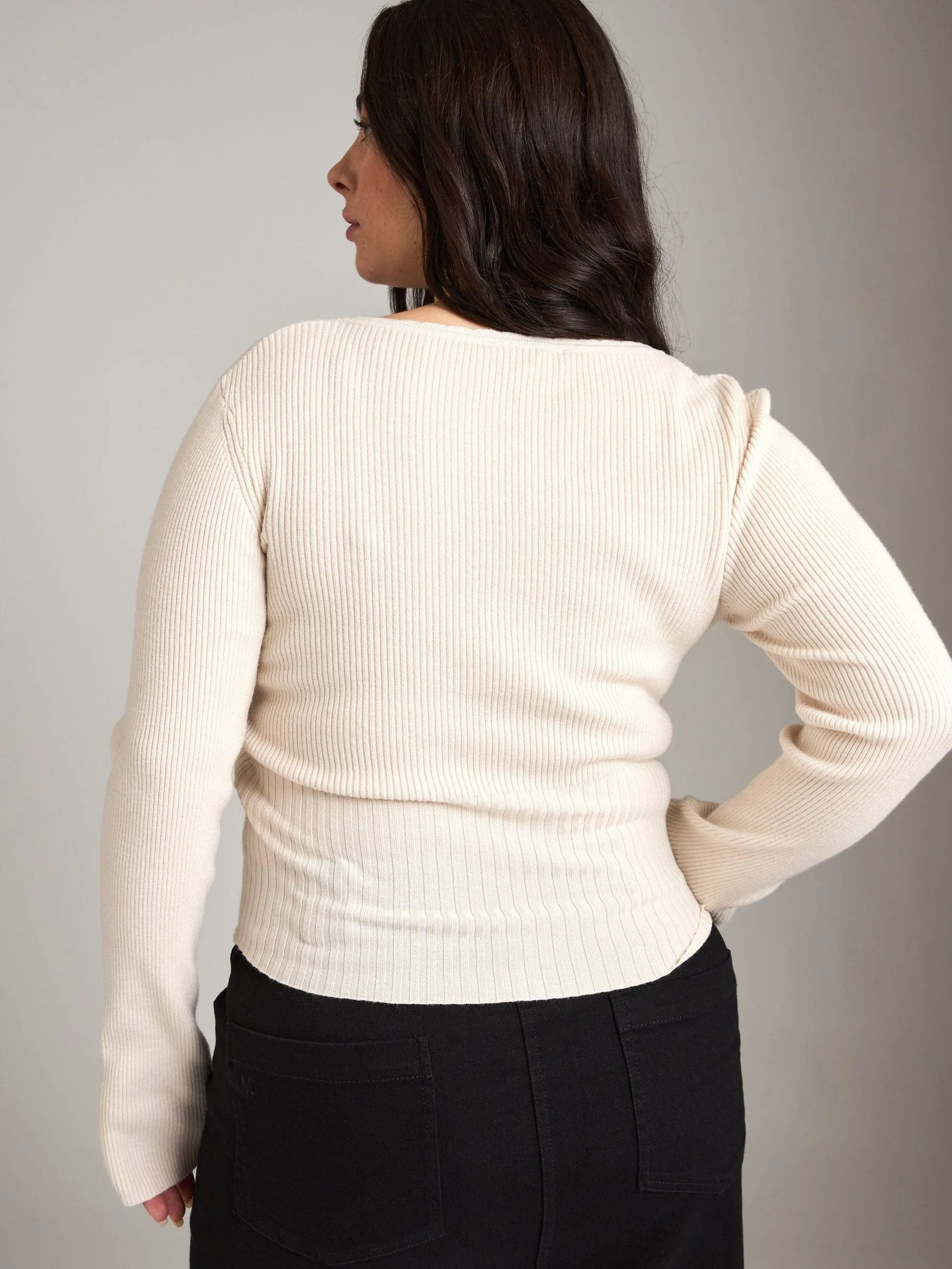 Brenda Scallop Neck Sweater