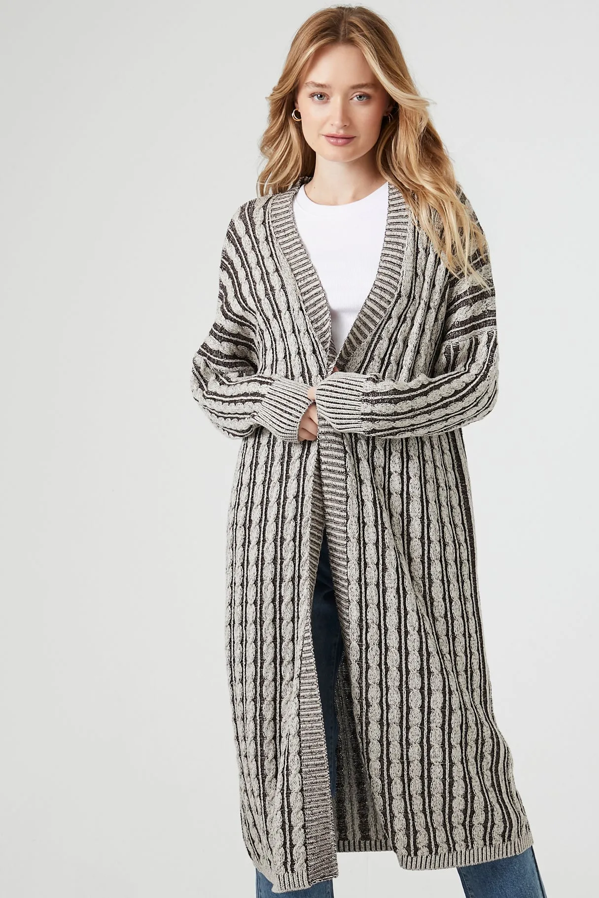 Cozy, Stylish Cable Knit Duster Cardigan Sweater for Women