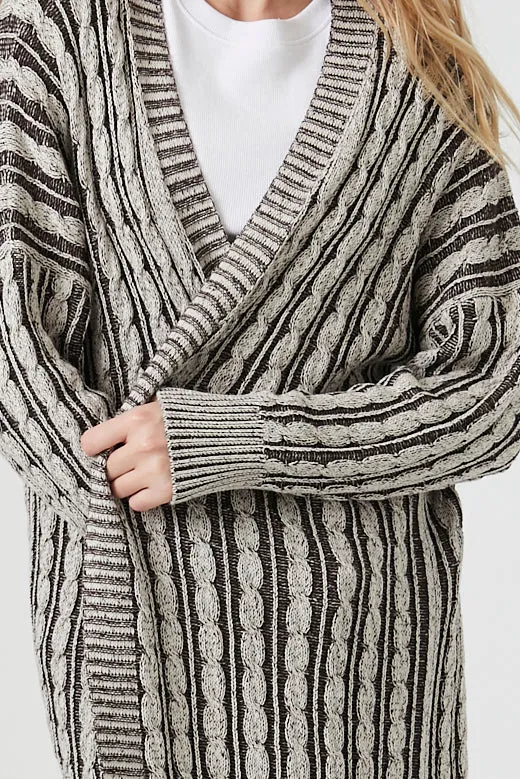 Cozy, Stylish Cable Knit Duster Cardigan Sweater for Women