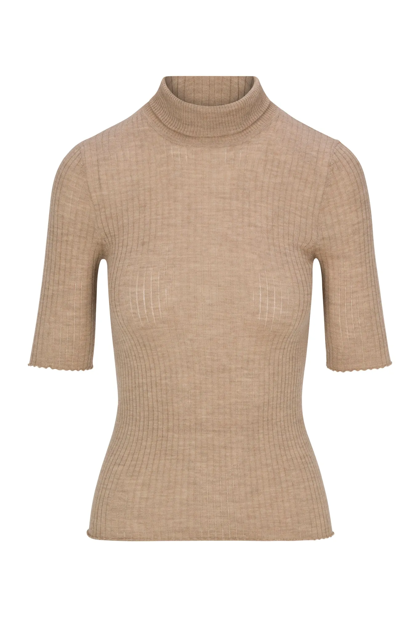 Camel Cashmere Turtleneck