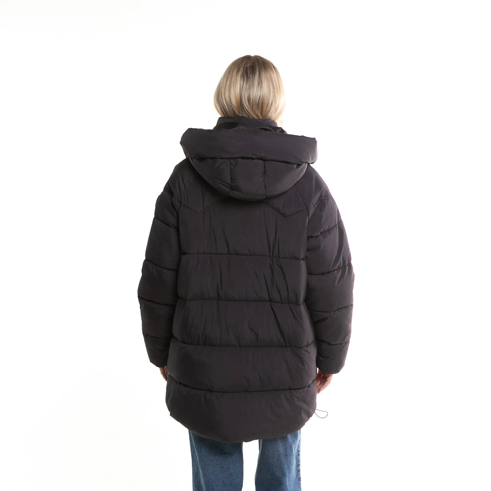 Campera Abrigo Rusty Higher Puffer Coat Ld* Negro