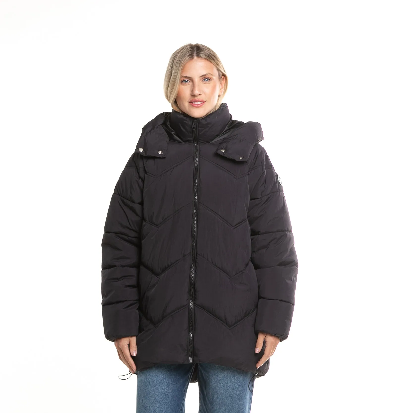 Campera Abrigo Rusty Higher Puffer Coat Ld* Negro