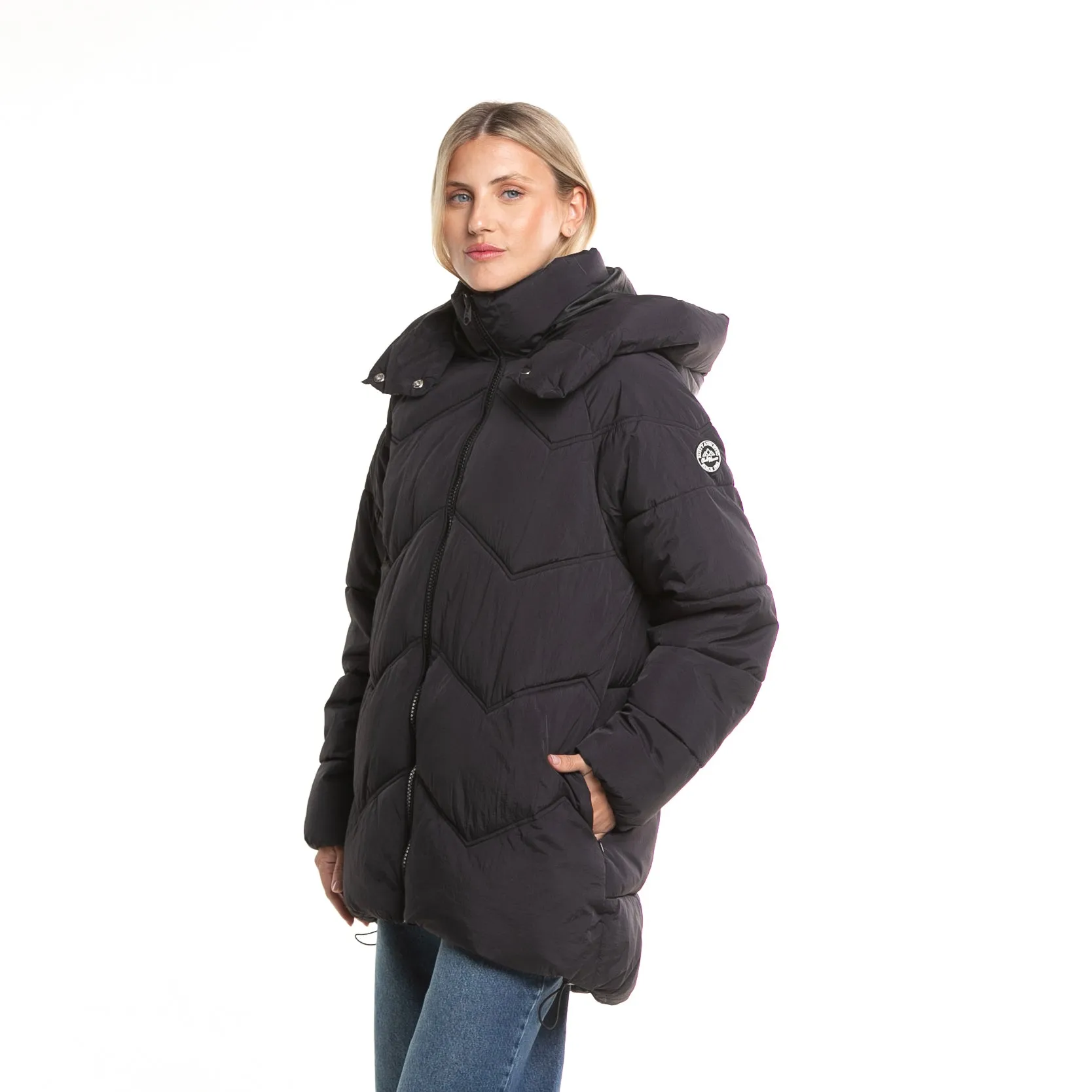 Campera Abrigo Rusty Higher Puffer Coat Ld* Negro