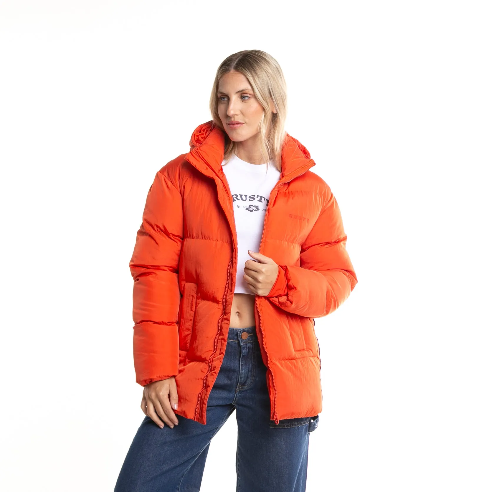 Campera Abrigo Rusty Out Of Time Puffer Coat Ld