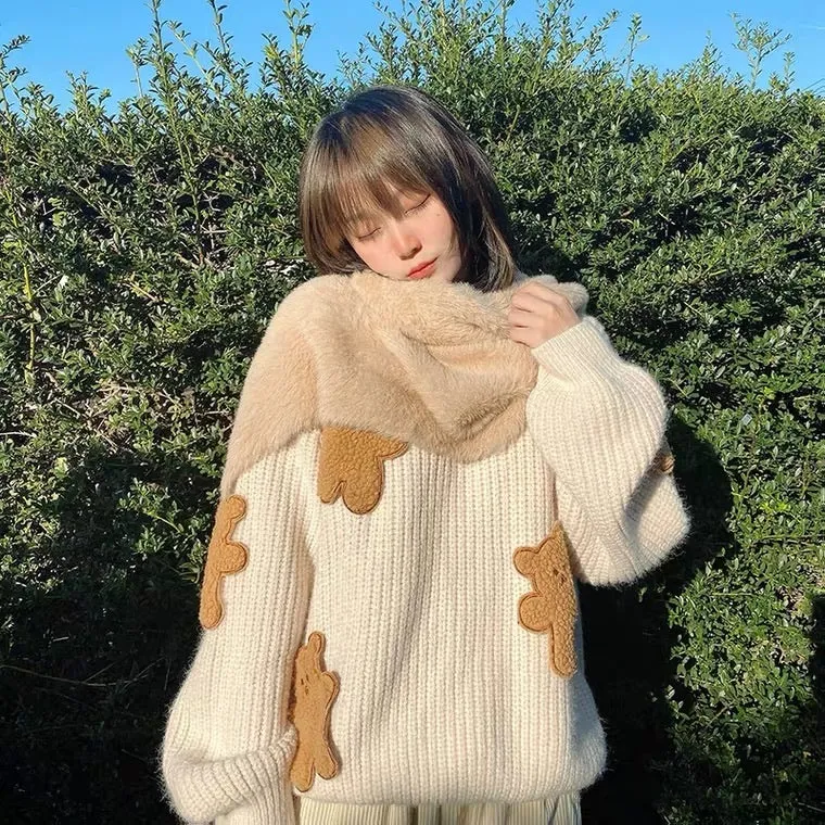 Caramel bear sweater