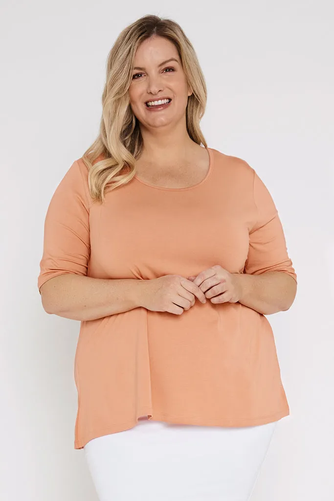 Carter Tunic Top - Apricot