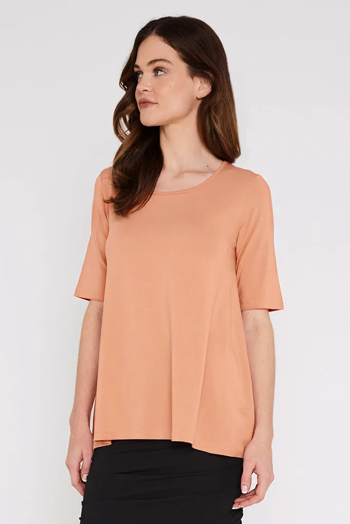 Carter Tunic Top - Apricot