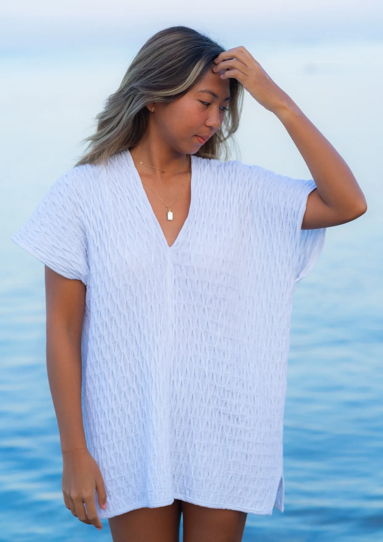 chani tunic short - white