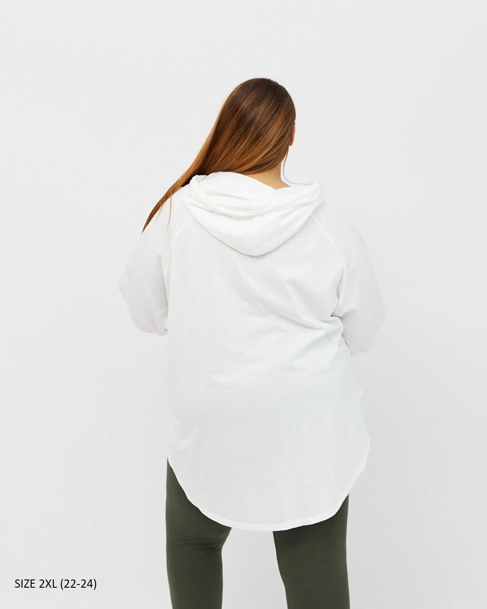 Chelle Long Sleeve Hoodie - White