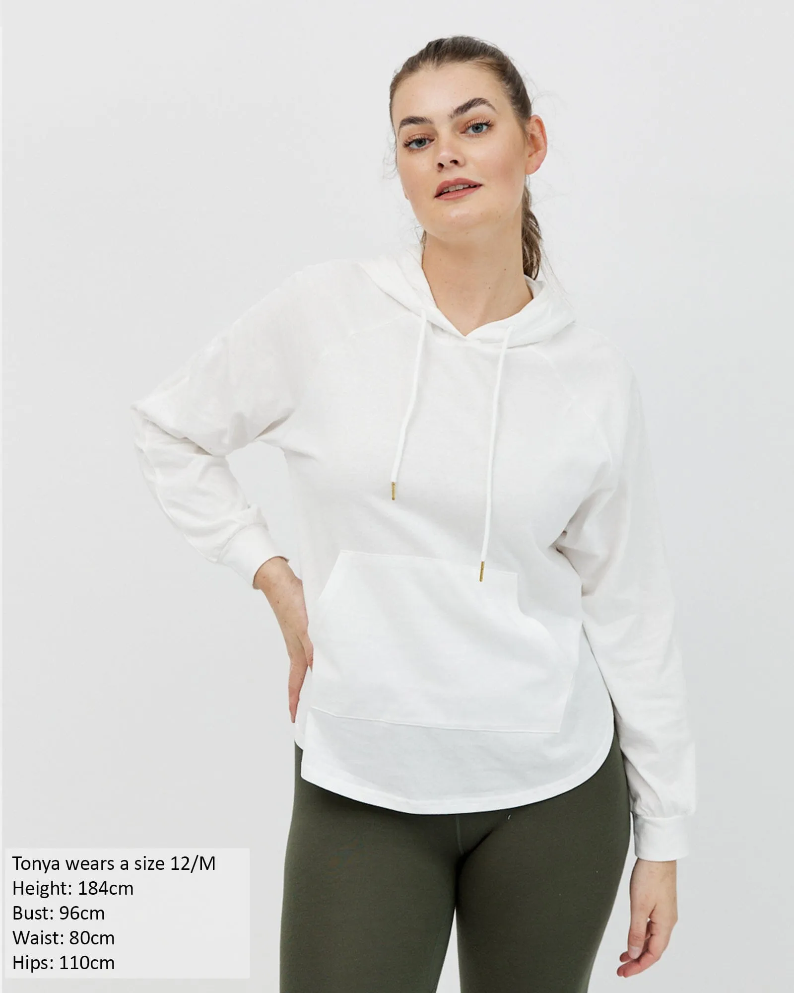 Chelle Long Sleeve Hoodie - White