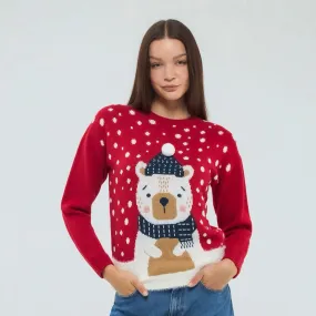 Christmas Bear Jacquard Sweater