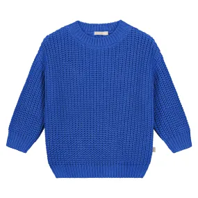 Chunky Knitted Sweater – Blueberry