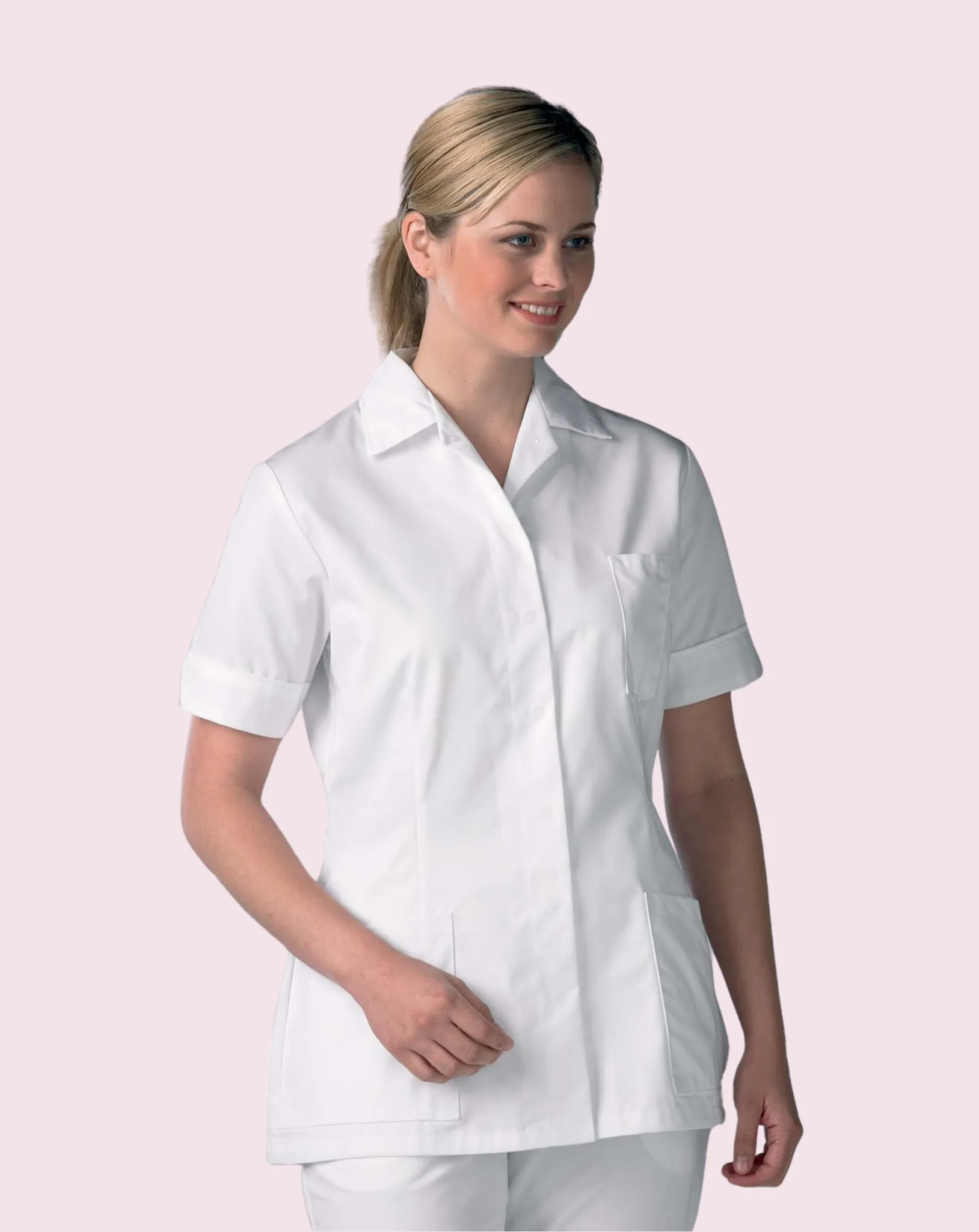 Claira Revere Collar Healthcare Tunic