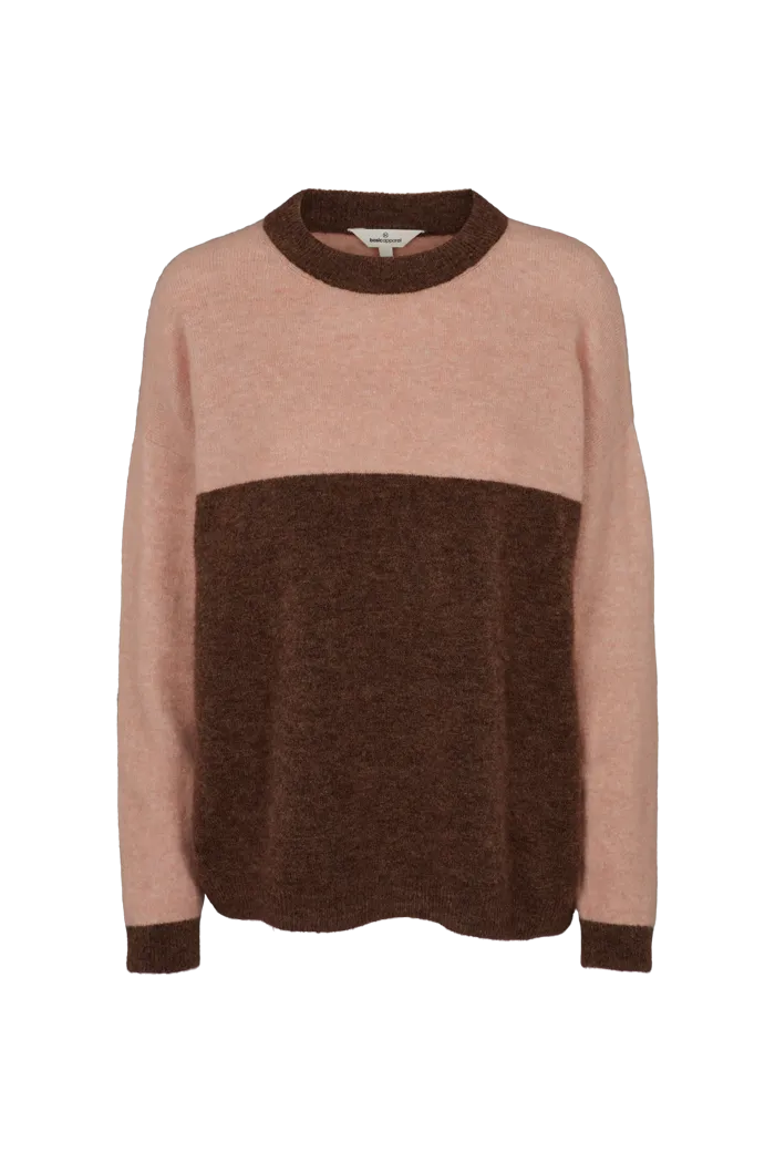 Claudine Sweater - Carafe/Rugby Tan