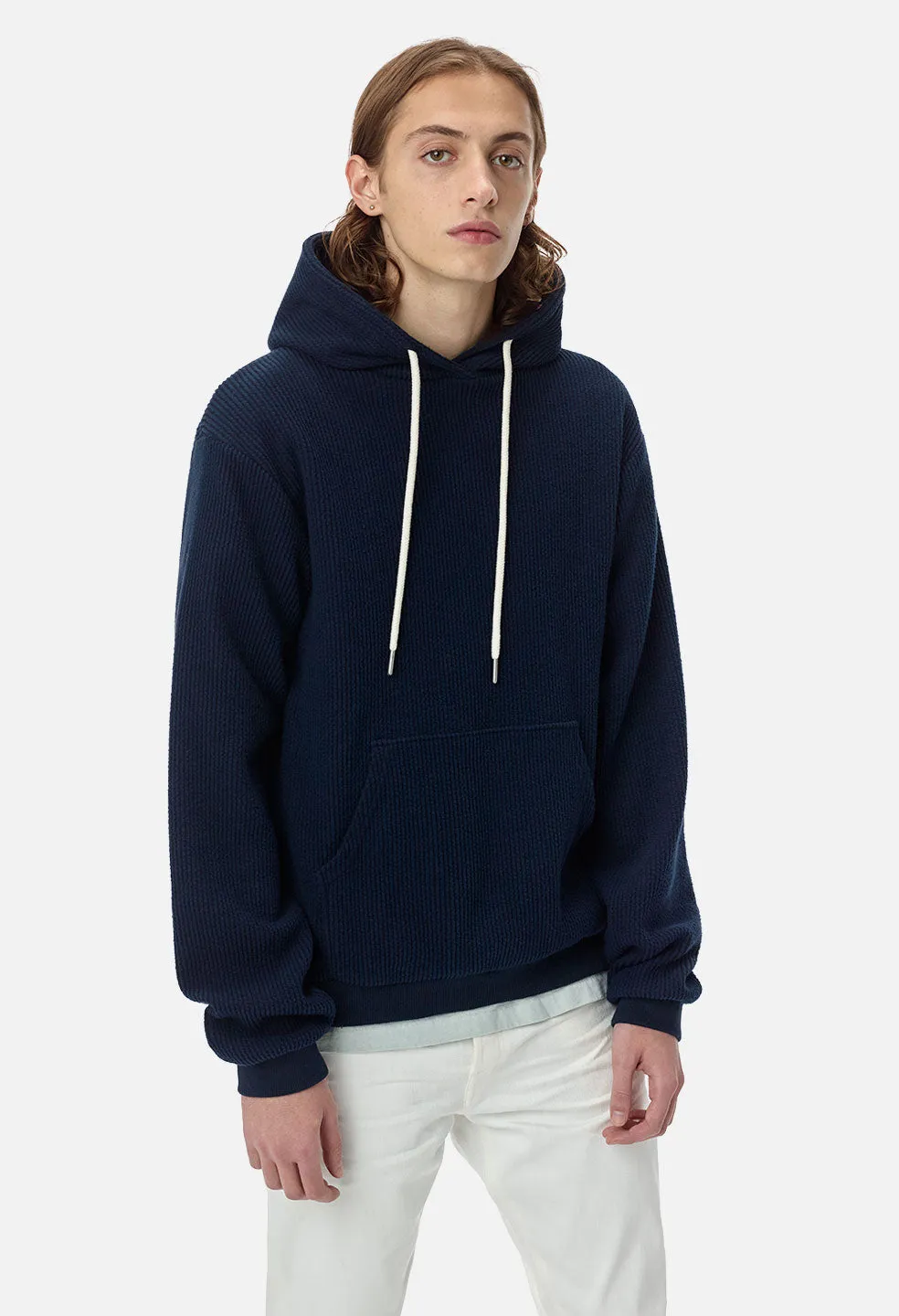 Corduroy Beach Hoodie / Navy