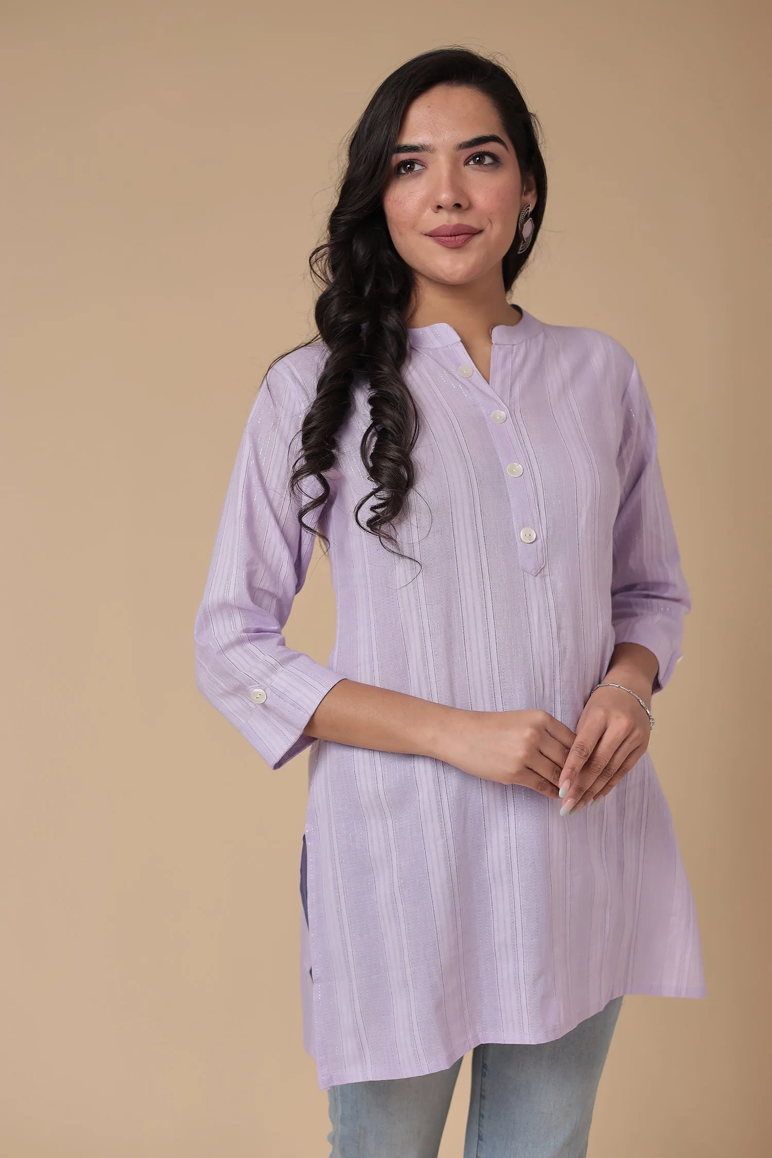 Cotton Woven Tunic with Embroidered work