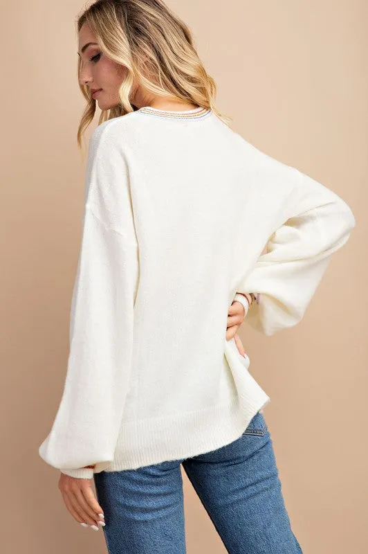 Cozy Up Sweater in Ivory