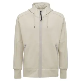 CP COMPANY Goggle Hoodie Sweatshirt Ivory