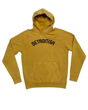 Detroitish Mineral Wash Hoodie / Mustard