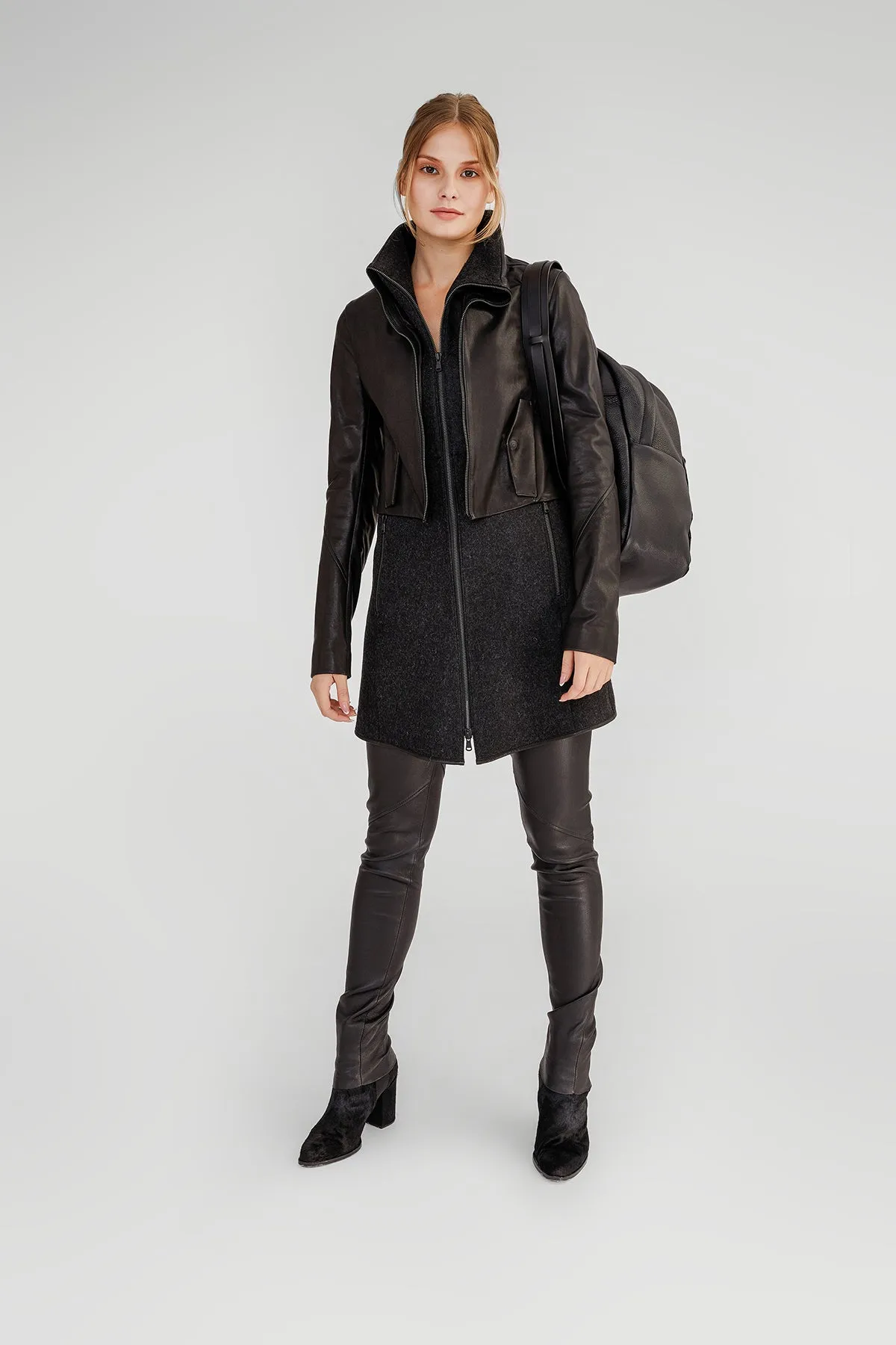 Dottie - Anthracite Wool Coat