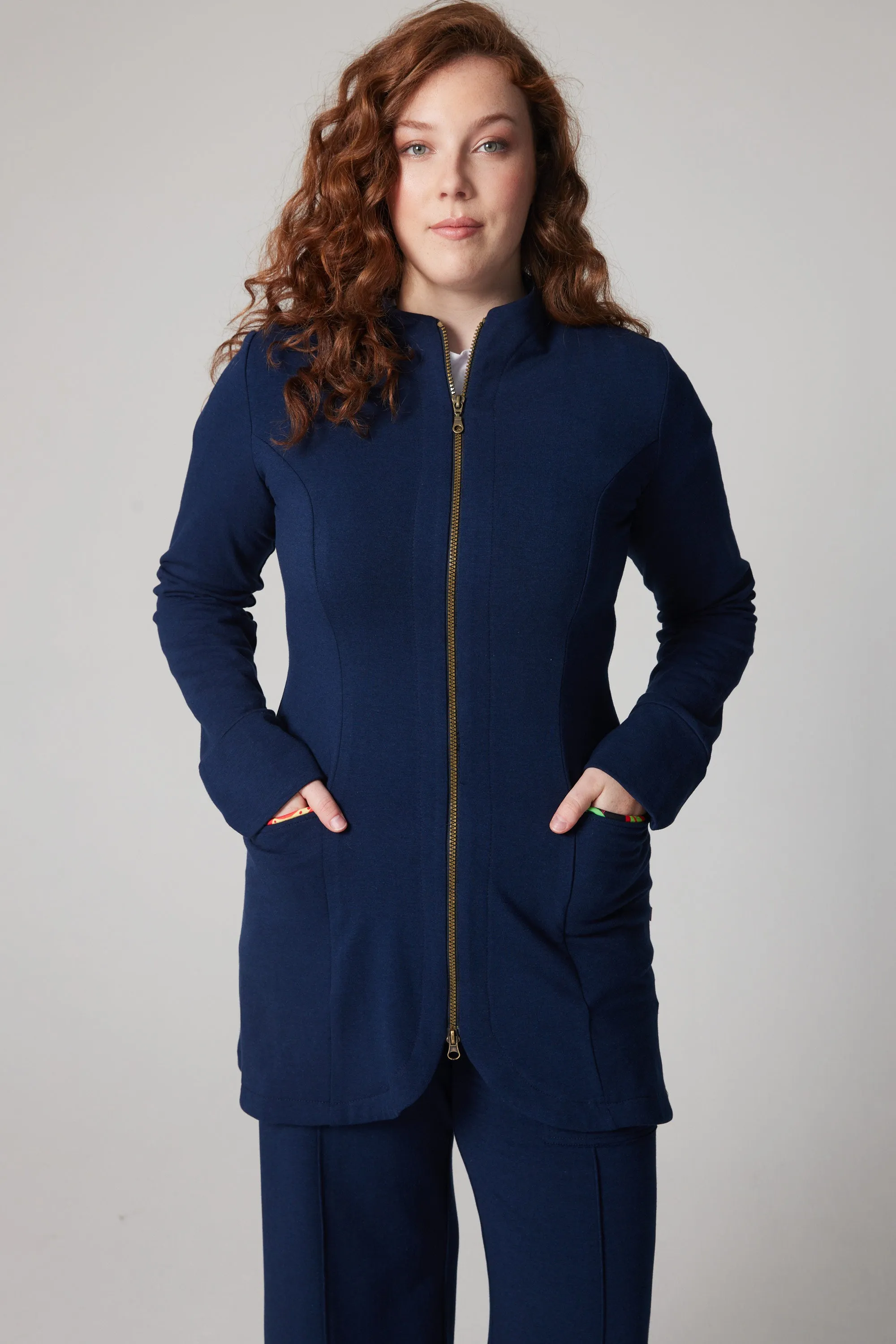 Dream Fleece Coat - Navy