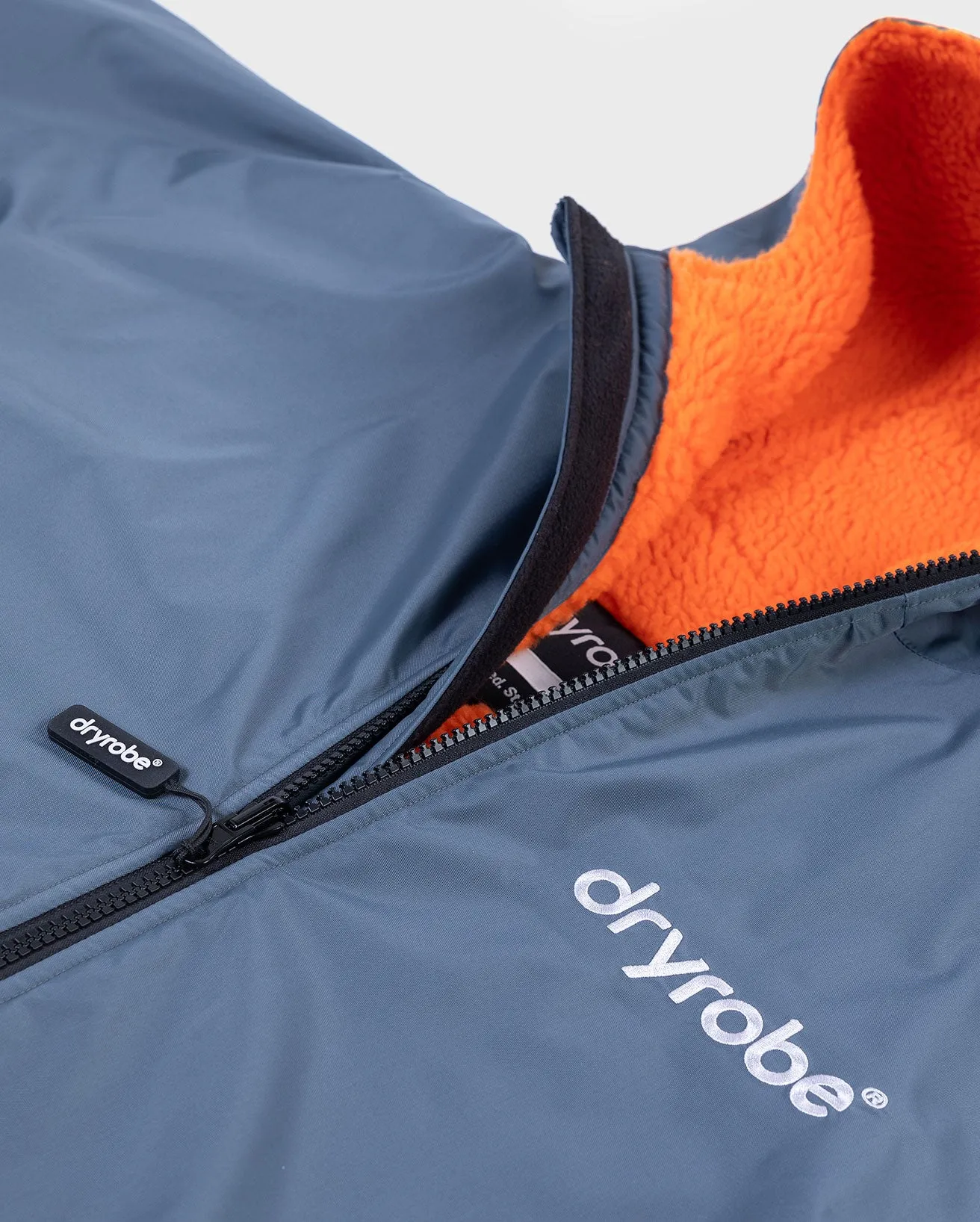 Dryrobe Advance V3 Long Sleeve Change Coat - Dark Grey & Orange